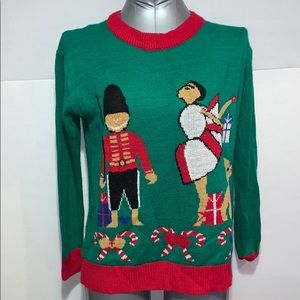 Ugly christmas sweater nutcracker.